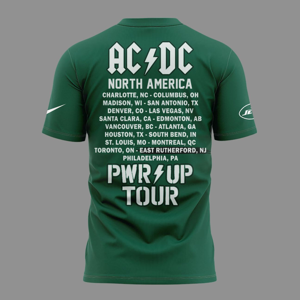 01. AC/DC x New York Jets - POWER UP TOUR 2026 T-Shirt