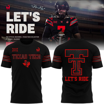 Limited Edition Texas Tech Football " Let's Ride " 2026 T-Shirt