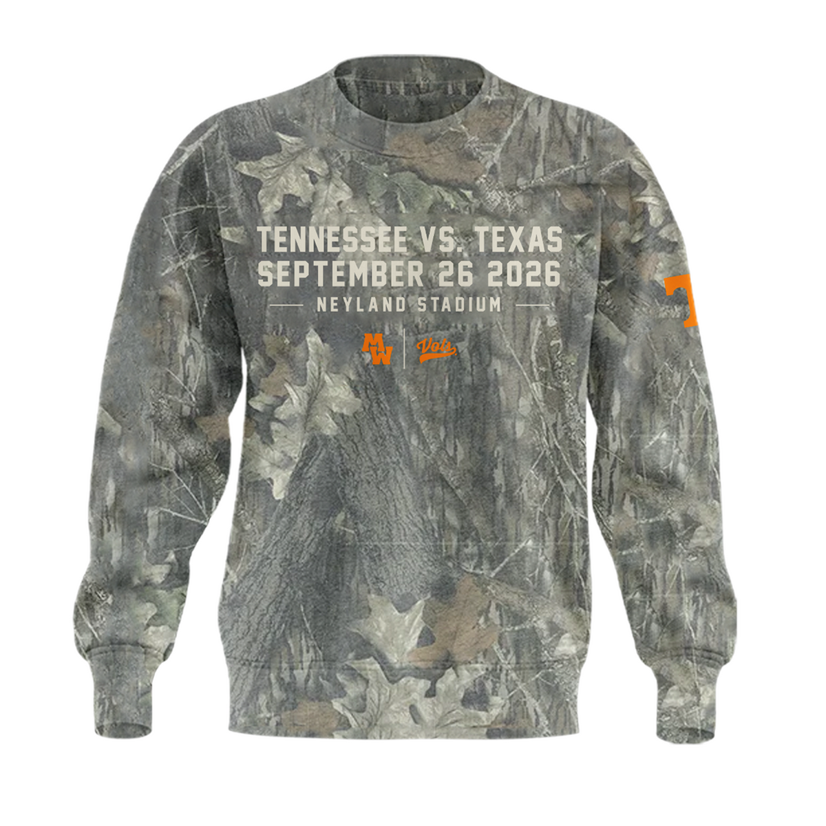 01.Morgan Wallen x Tennessee Volunteers Camo Event 2026 SWEATSHIRT