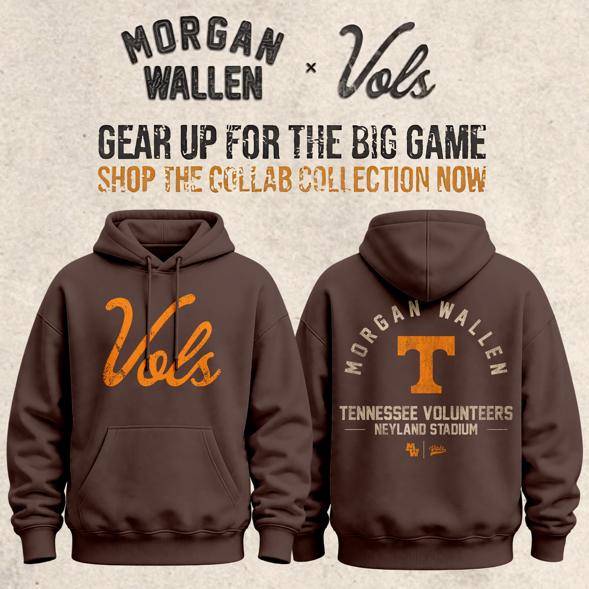 Limited Edition Morgan Wallen x Tennessee Football Hoodie 2026