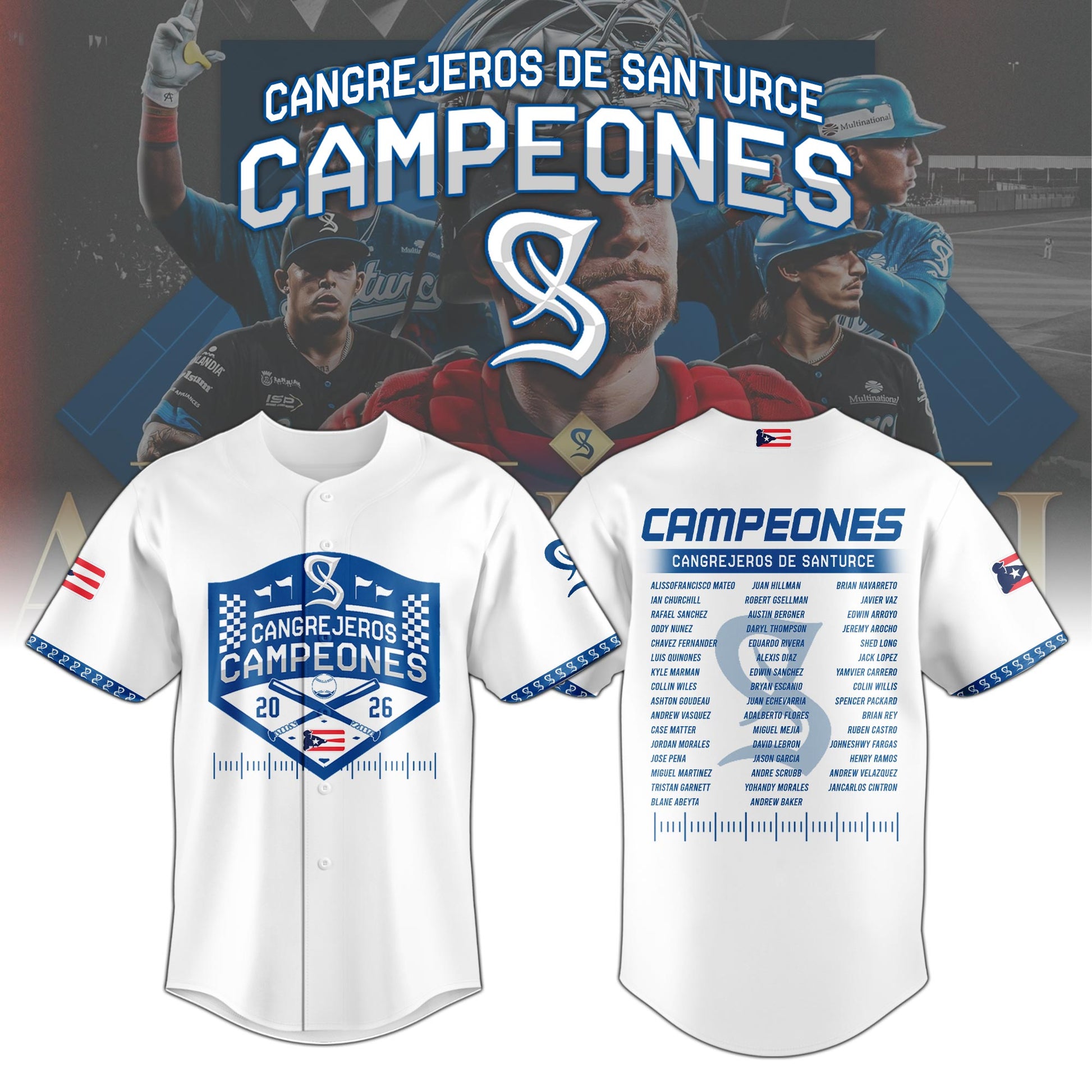 Cangrejeros Special “Campeón de la LBPRC” 2026 Limited Edition Jersey V1