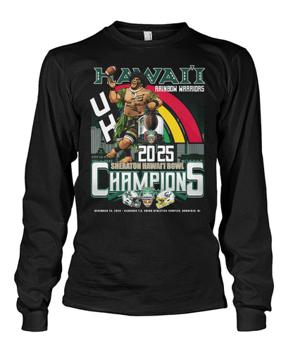 Hawaii Rainbow Warriors - SHERATON HAWAI'I BOWL Champion Long-Sleeve