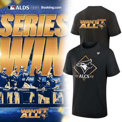Toronto Blue Jays Black 2025 ALCS Bound Locker Room T-Shirt v3