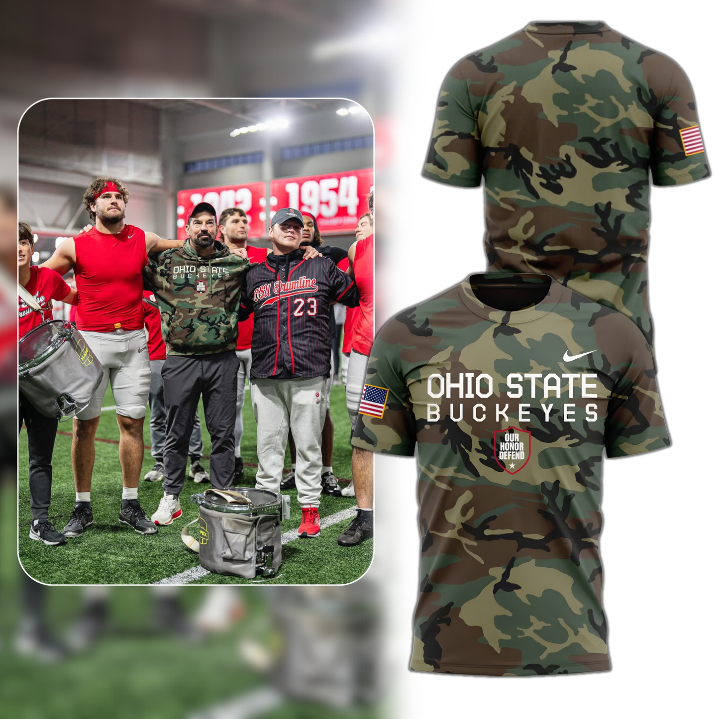 Ohio State Football Military Appreciation Camo Limited Edition T-shirt 2025