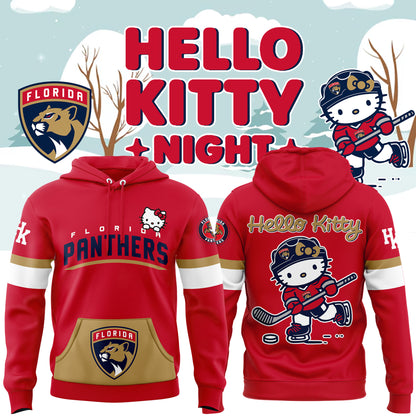 Limited Edition Florida Panthers x Hello Kitty Hoodie 2025