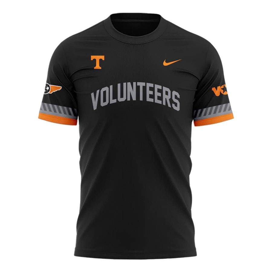 Special New Smoke Grey Tennessee Volunteers Spirit All Patchs T-Shirt