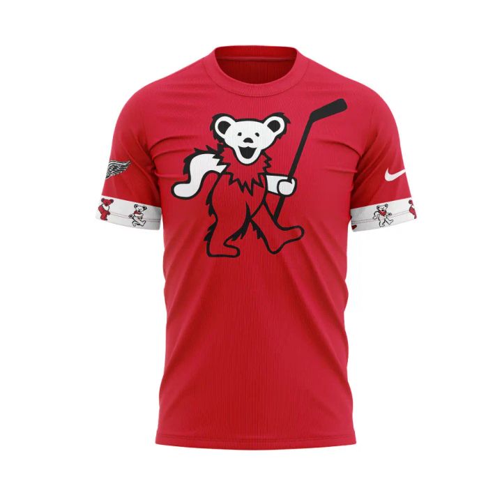 Limited Edition Detroit Red Wings Grateful Dead Night Tshirt