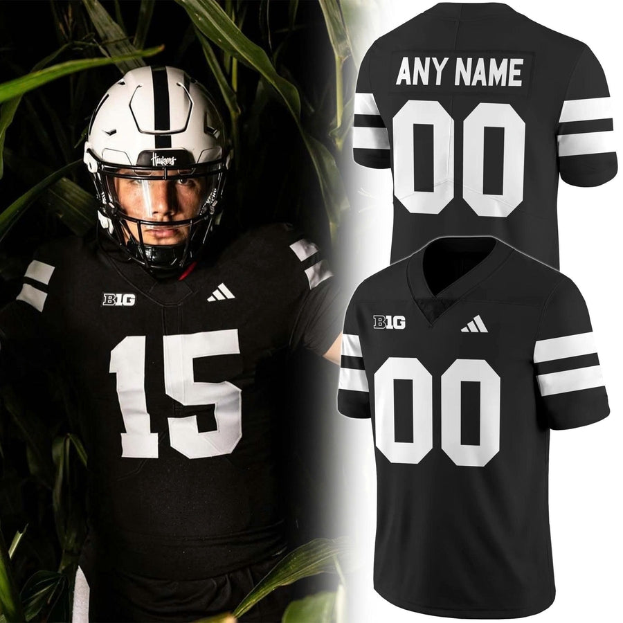 Nebraska Football Blackout uniforms Jersey 2025