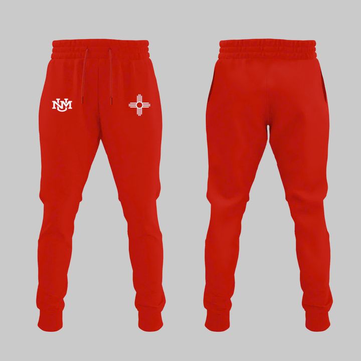 Special Edition New Mexico Lobos Wordmark Logo Uniform Tshirt - Red