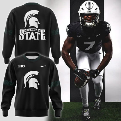 Special New Black Michigan State Spartans Alternate Uniform Sweat