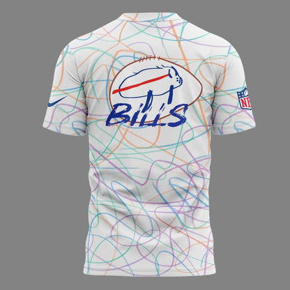 Buffalo Bills Tshirt Sesigned By Patients At Buffalo’s Oishei Children’s Hospital