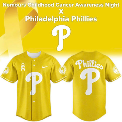 Nemours Childhood Cancer Awareness Night x Philadelphia Phillies Jersey V1