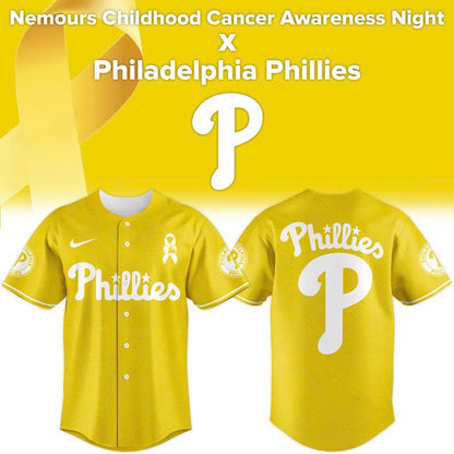Nemours Childhood Cancer Awareness Night x Philadelphia Phillies Jersey V2