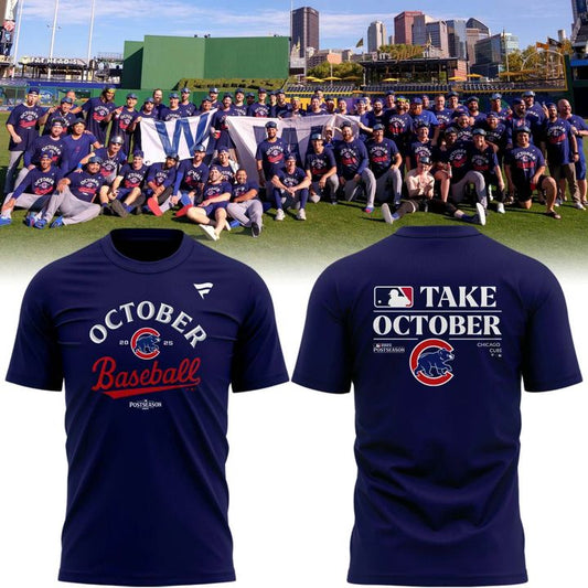 Chicago Cubs Royal 2025 MLB Postseason Locker Room T-Shirt - Special Edition