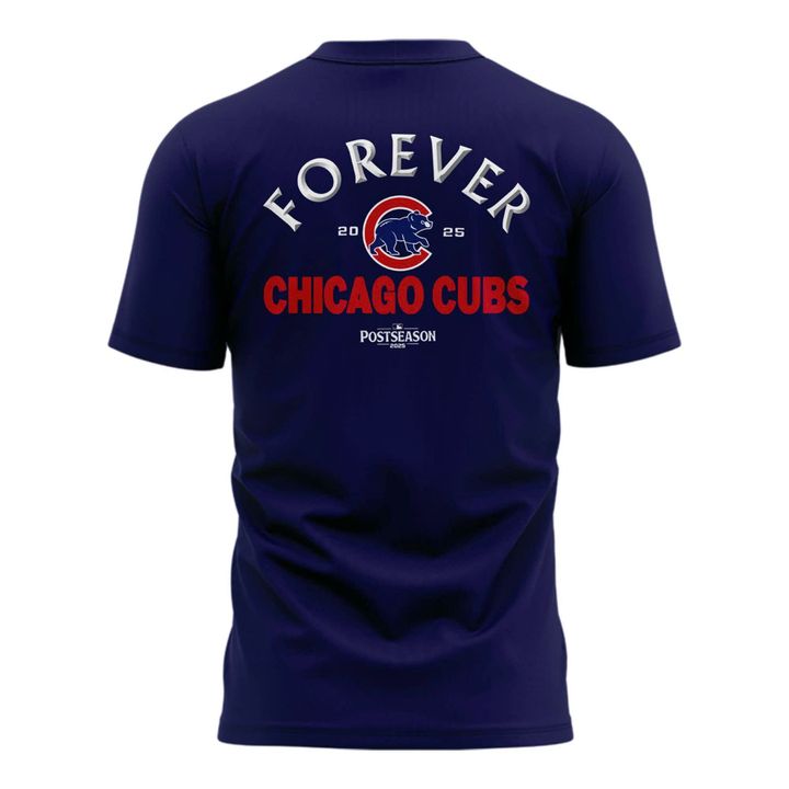 Special New 2025 October Ready Forever Chicago Cubs Navy T-Shirt
