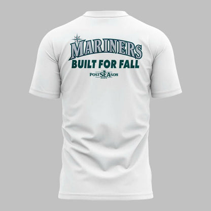 Seattle Mariners White 2025 Postseason T-Shirt - Limited Edition