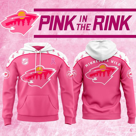 Minnesota Wild x Pink in the Rink Hoodie 2025