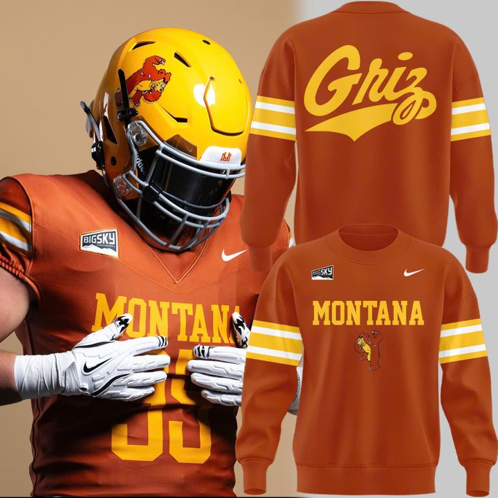 1995 Montana Grizzlies Throwbacks Uniform Sweatshirt