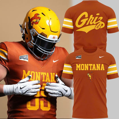 1995 Montana Grizzlies Throwbacks Uniform T-Shirt