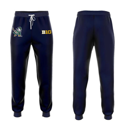 Notre Dame Fighting Irish Under Armour Hockey Leprechaun Rival Fleece Hoodie (Navi) v1