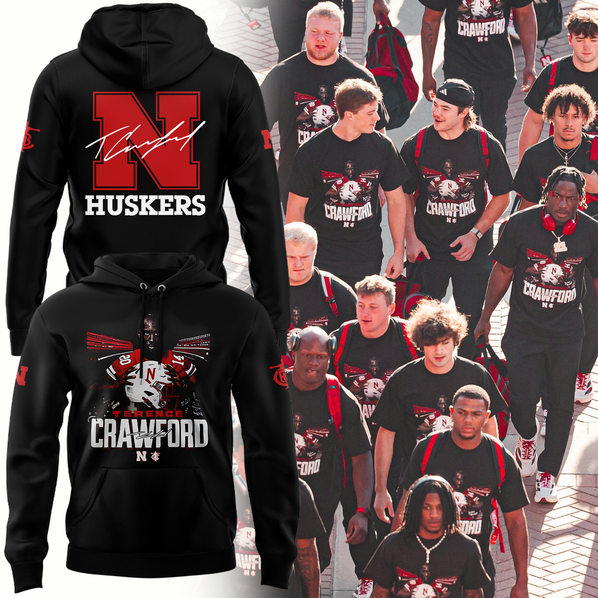 Exclusive Version Nebraska Football x Crawford Hoodie 2025