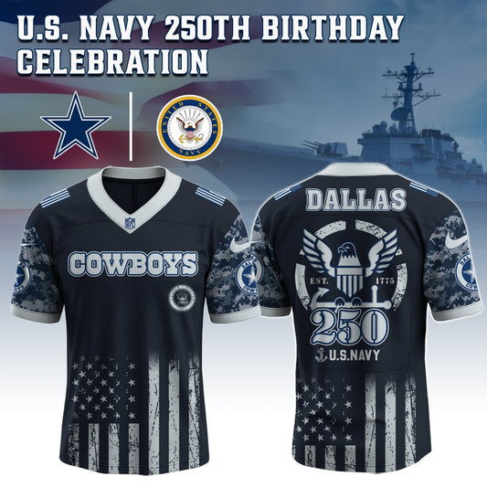 Dallas Cowboys x U.S. NAVY 250TH Birthday Special Edition Jersey - Tycheco