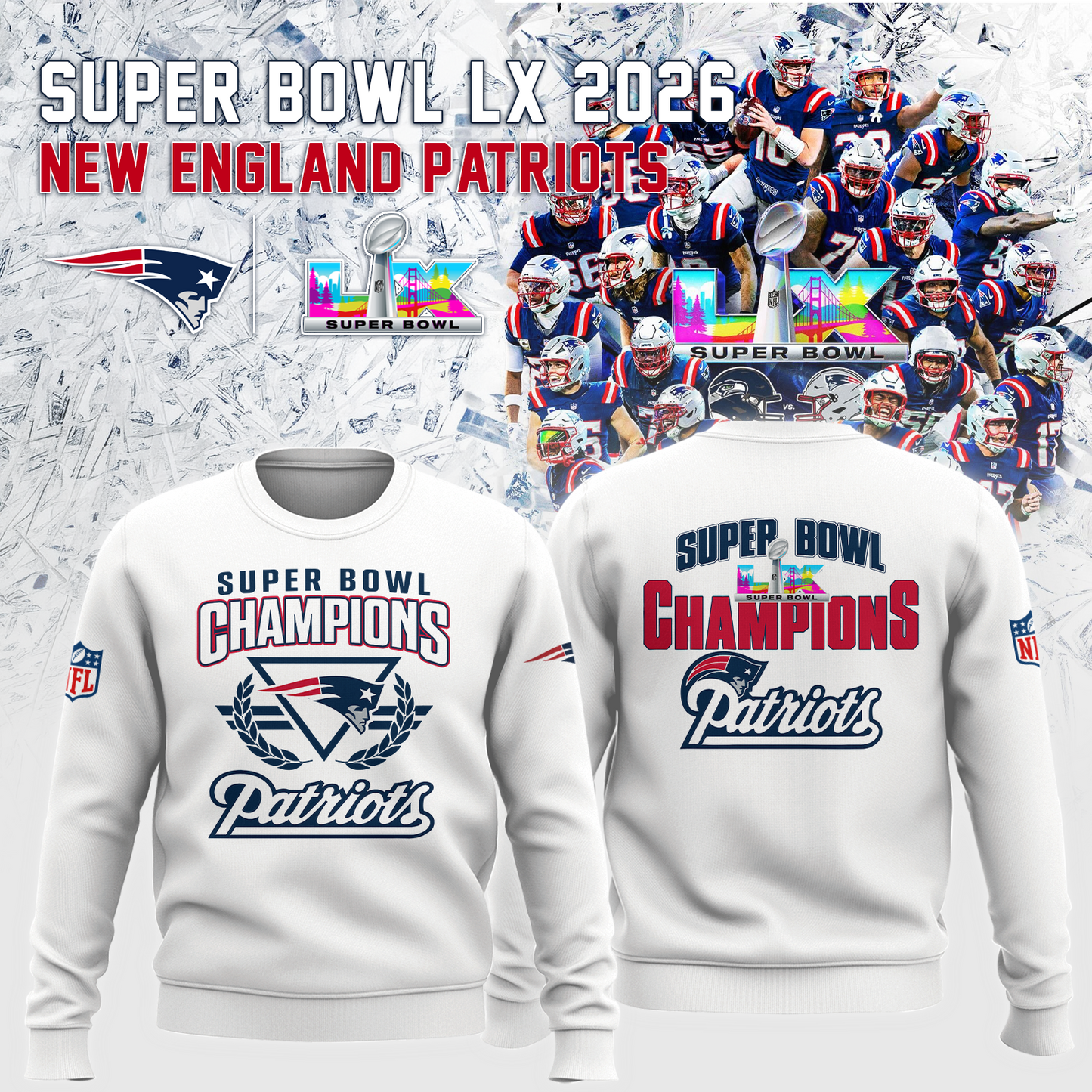 New England Patriots - Champions Super Bowl LX