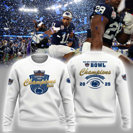 Penn State – BAD BOY MOWERS PINSTRIPE BOWL Champions Sweatshirt