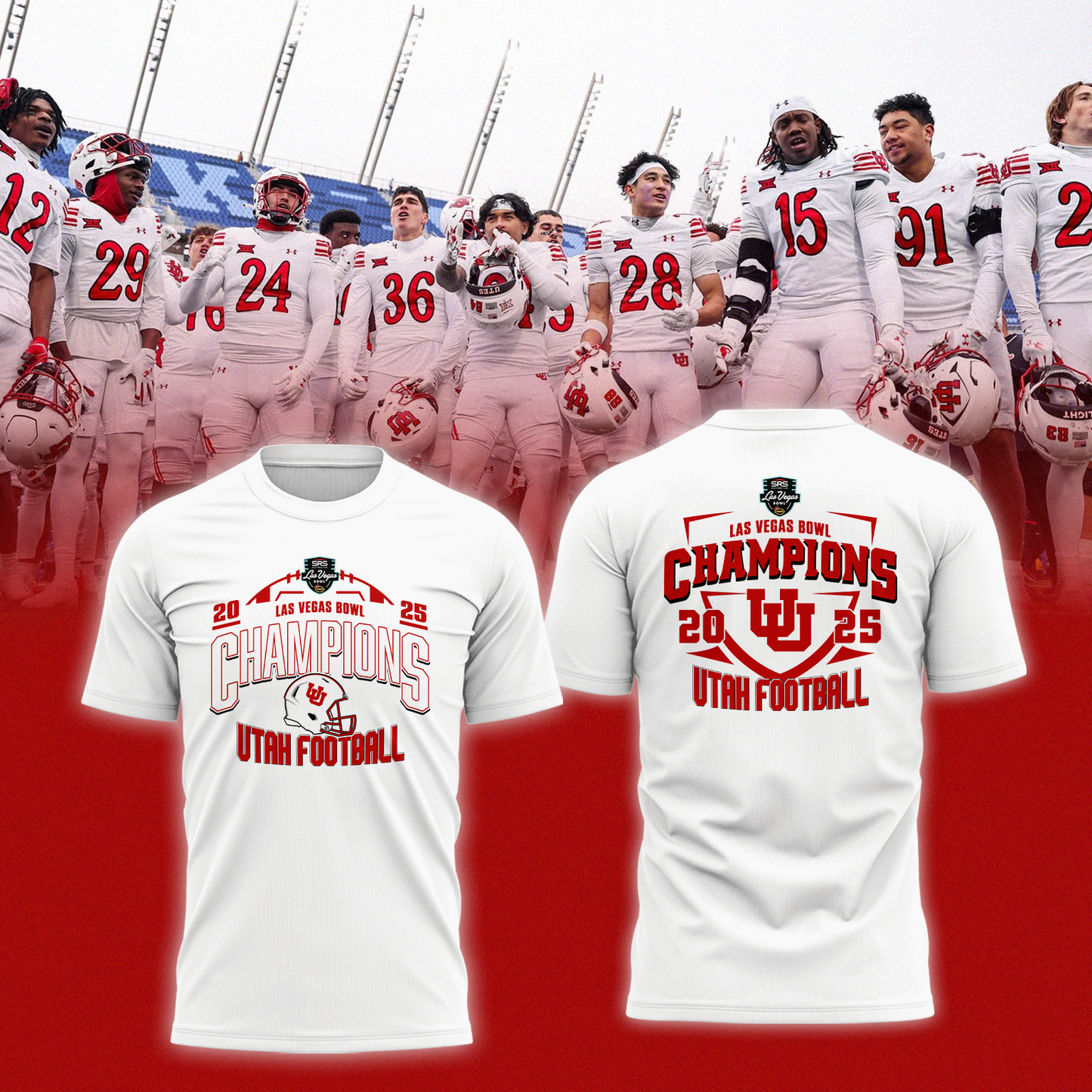 Utah Utes - LAS VEGAS BOWL Champion T-Shirt