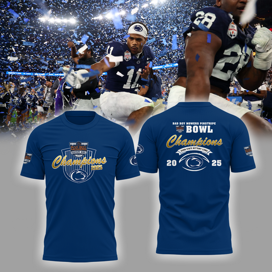 Penn State – BAD BOY MOWERS PINSTRIPE BOWL Champions T-shirt