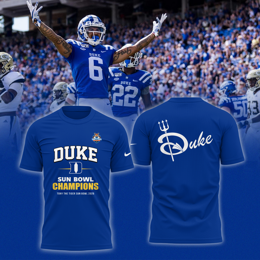 Duke Football - 92ND TONY THE TIGER SUN BOWL Champion T-Shirt