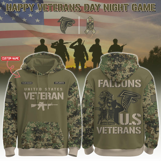 Atlanta Falcons - Veteran Day 2025 Hoodie Limited Edions