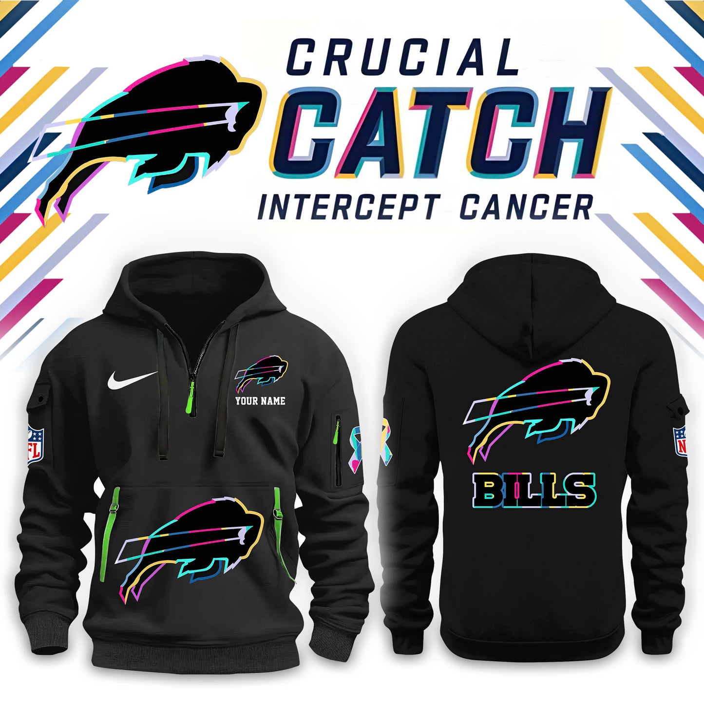 Buffalo Bills Combo Customize Hoodie 115 &amp; Cap &amp; Jogger