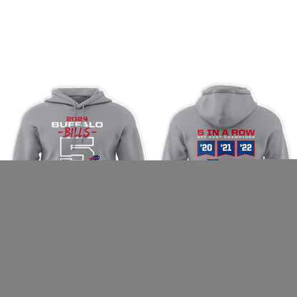 Buffalo Bills 5 Straight AFC East Division Champions Hoodie