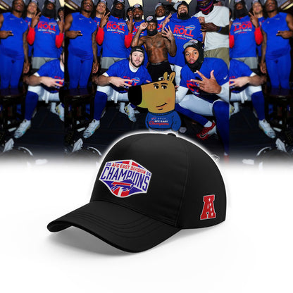 Buffalo Bills 2024 AFC East Division Champions Locker Room Trophy Collection TShirt