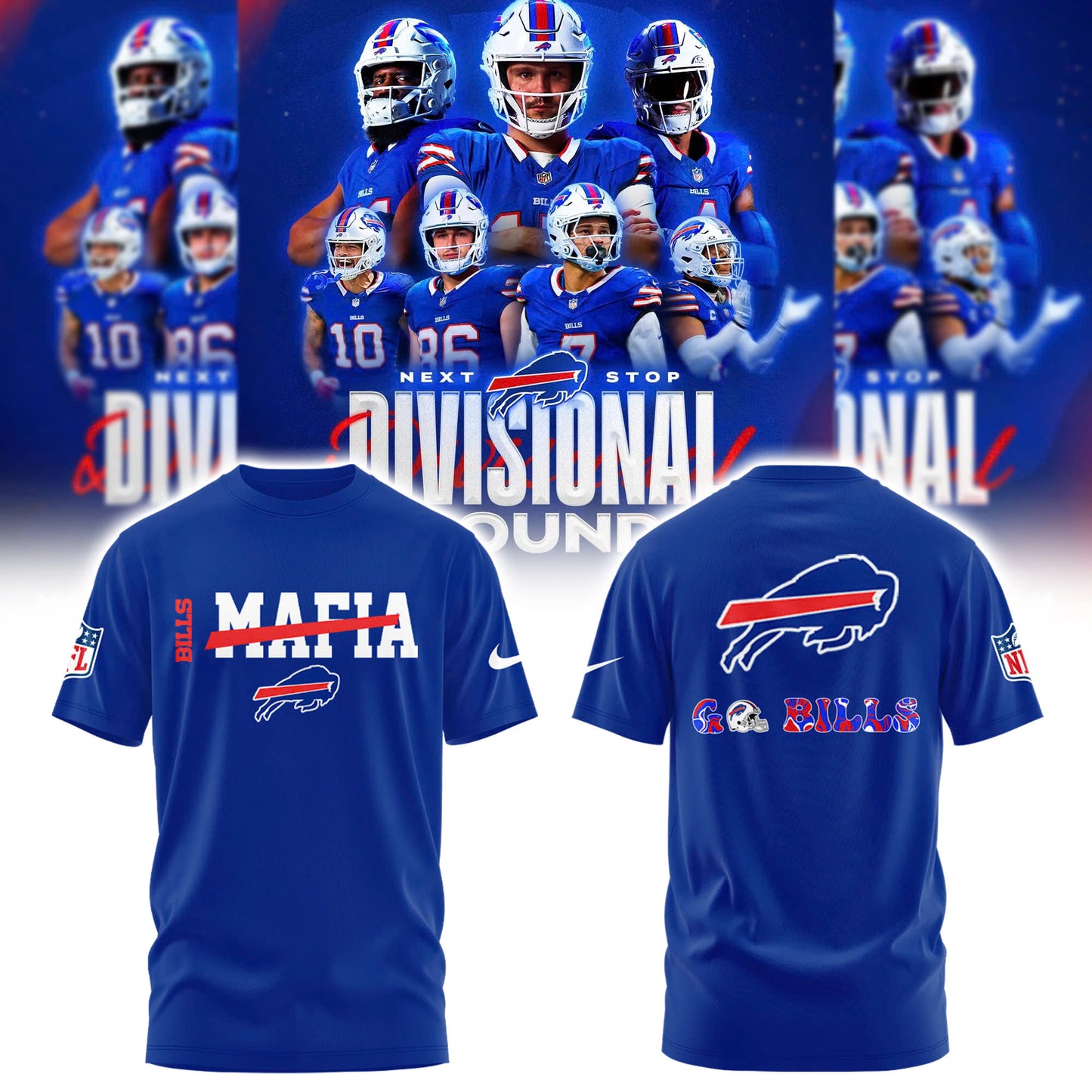 Buffalo Bills 2025 Go Bills Limited Collection Tshirt