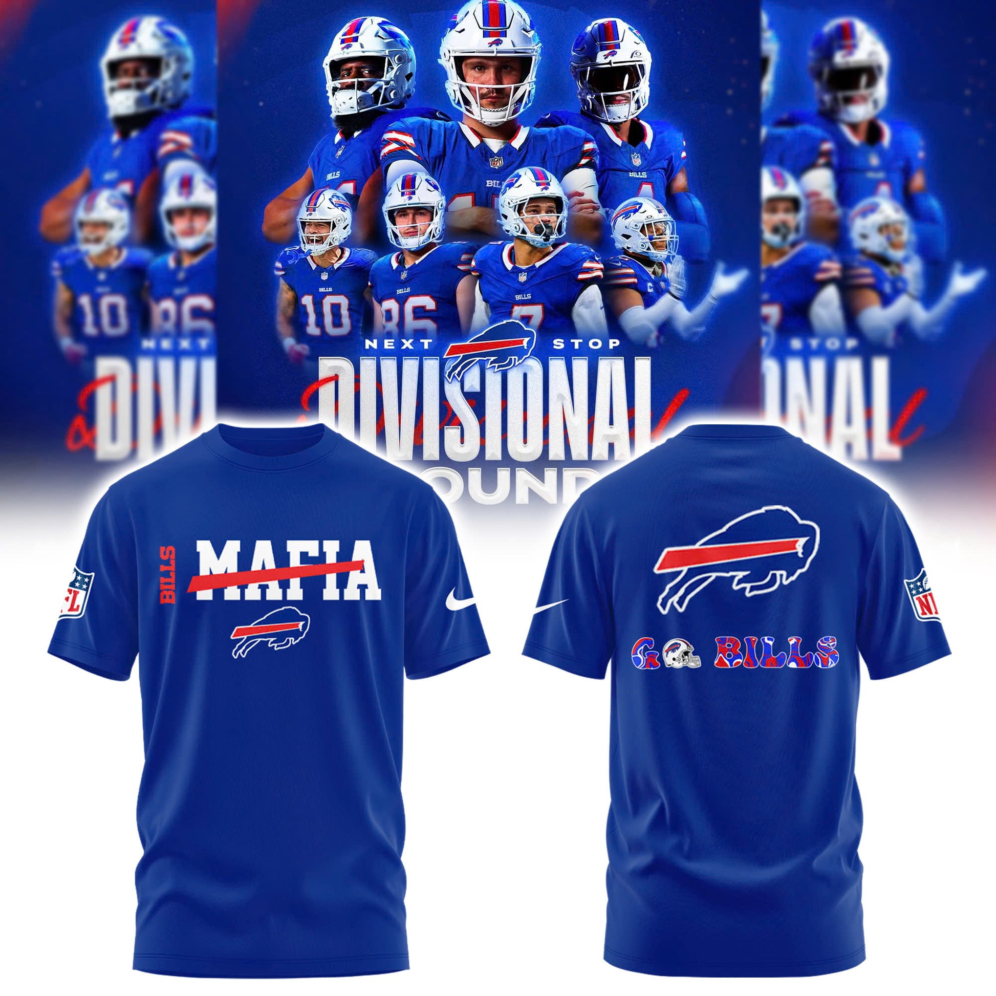 Buffalo Bills 2025 Go Bills Limited Collection Tshirt