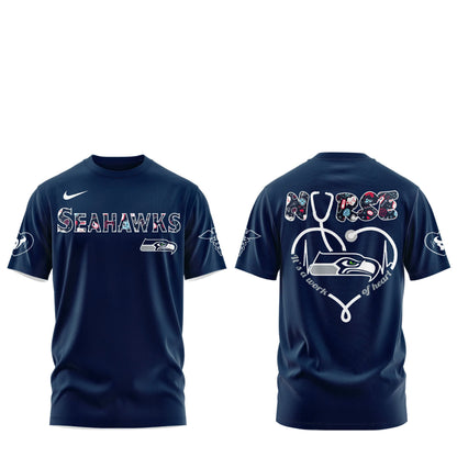 Seattle Seahawks NURSES NIGHT Combo Tshirt | Jogger | Cap