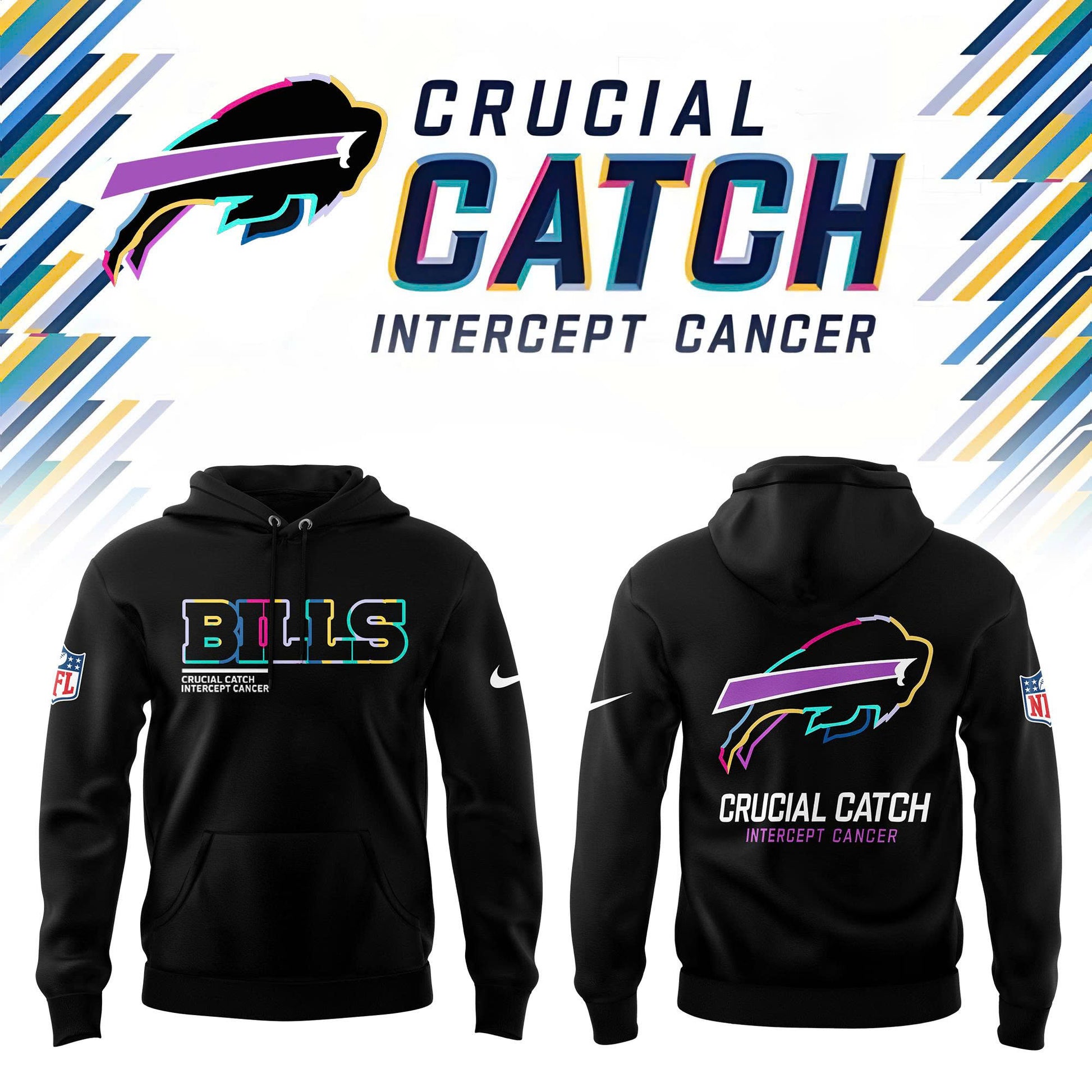 Buffalo Bills 2025 Crucial Catch Sideline Standard Issue Hoodie Combo