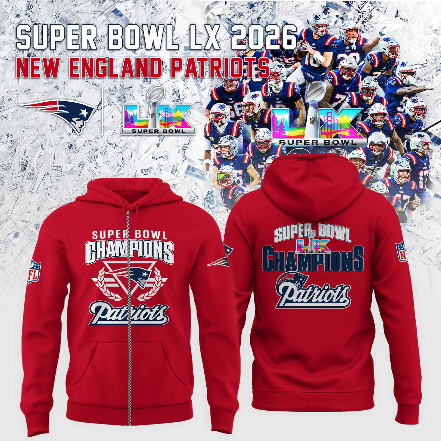 New England Patriots - Champions Super Bowl LX